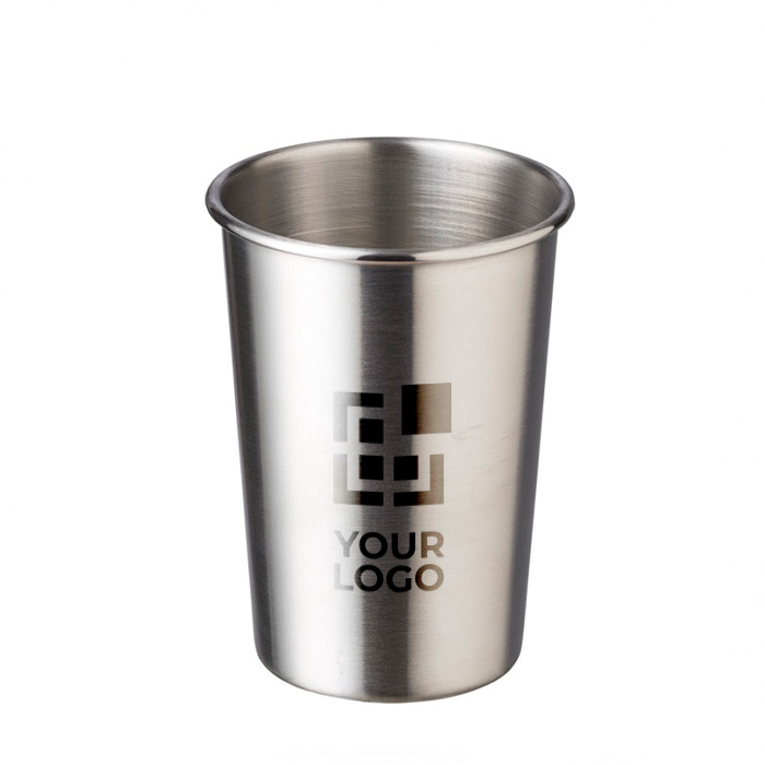 Verre en acier inoxydable de 350ml gravé avec logo Picnic