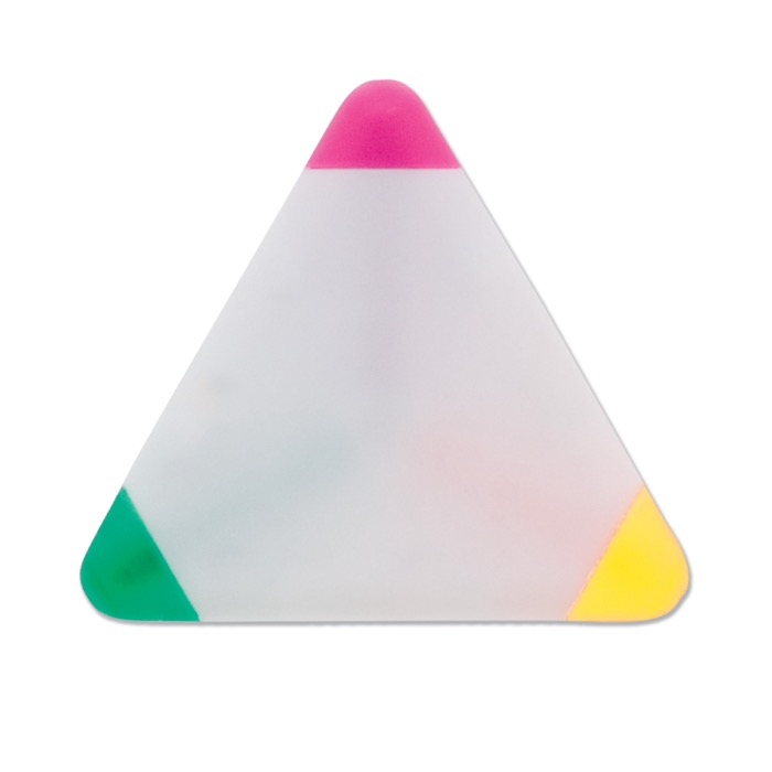 Surligneur fluorescent vert, fuchsia et jaune Triangle Green