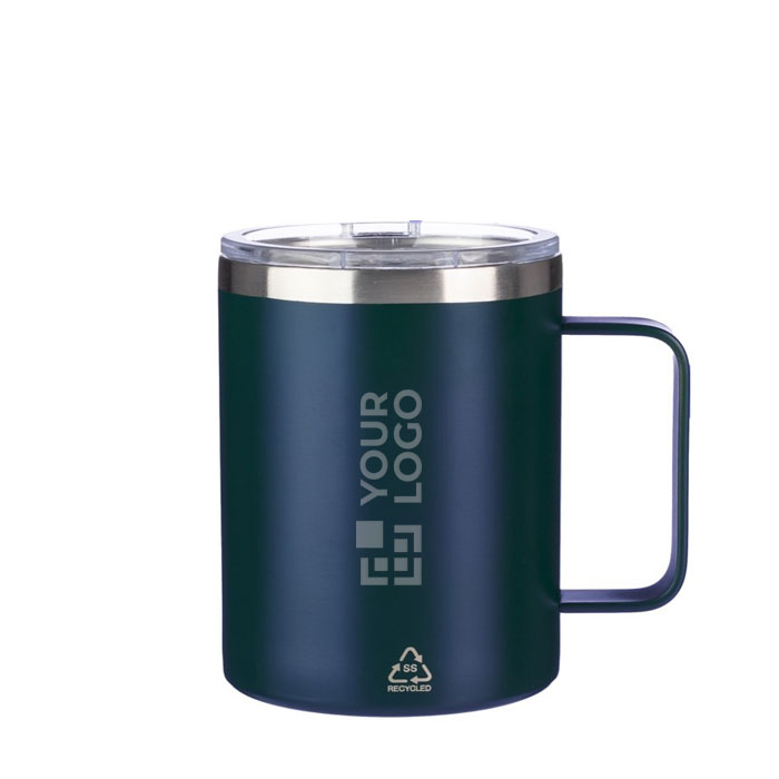 Tasse en acier inoxydable recyclé étanche avec couvercle 300ml