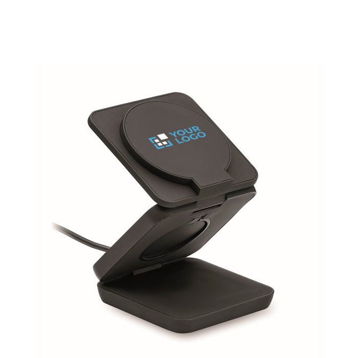 Chargeur magnétique pliable en ABS 3-en-1 servant de support