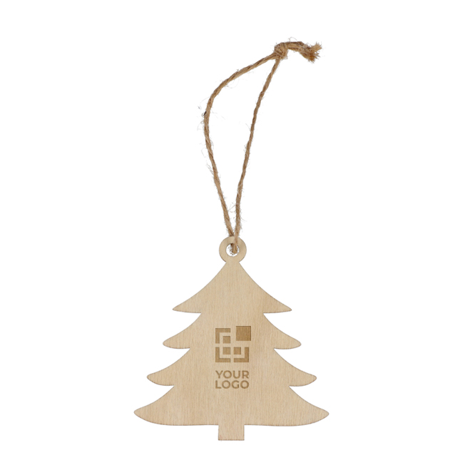Décoration en forme de sapin de Noël en bois à accrocher Xmas Tree