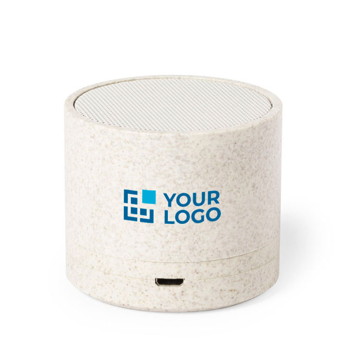 Enceinte personnalisée sans fil avec boîtier en blé vue principale