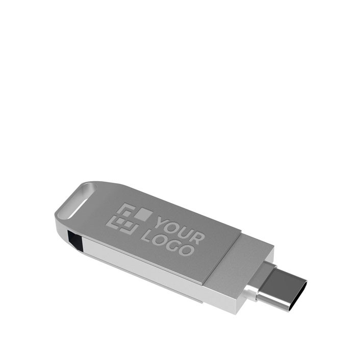 Clé USB Twister double connectique publicitaire personnalisée pas
