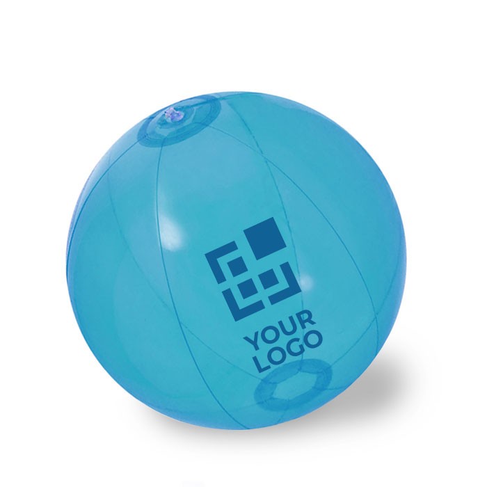 Ballon De Plage Transparent IBIZA Gonflable Couleur Translucide