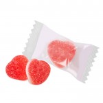 Bonbons gélifiés en forme de cœur aromatisés à la fraise couleur fraise deuxième vue