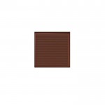 Carré de chocolat blanc 36 % ou noir 54 % emballage argenté couleur chocolat noir