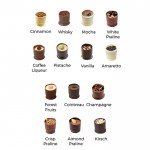 Boîte métallique avec 12 délicieux chocolats belges fourés couleur argenté cinquième vue