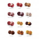 Coffret de 16 truffes décorées et fourrées, goûts variés couleur blanc sixième vue
