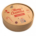 Trio de bonbons Noël avec boîte kraft en matériaux recyclés couleur naturel troisième vue