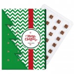 Calendrier de l'avent avec chocolats de Noël A4 couleur blanc troisième vue