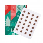 Calendrier de l'avent avec chocolats de Noël A4 couleur blanc quatrième vue