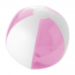 Ballon de plage personnalisé bicolore couleur rose