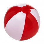 Ballon de plage personnalisé bicolore couleur rouge