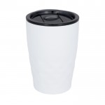 Mug thermos personnalisé géométrique couleur blanc