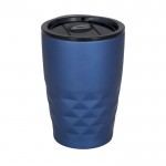 Mug thermos personnalisé géométrique couleur bleu