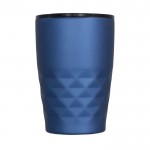 Mug thermos personnalisé géométrique couleur bleu vue de devant