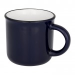 Mug original avec un style vintage couleur bleu foncé
