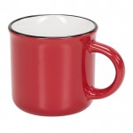Mug original avec un style vintage couleur rouge