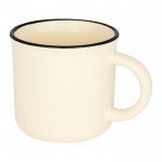 Mug original avec un style vintage couleur beige