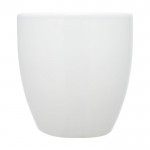 Mug en céramique avec finition brillante couleur blanc deuxième vue frontale