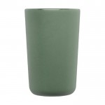 Grand mug en céramique avec finition mate couleur vert deuxième vue frontale