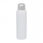 Grande bouteille en inox recyclé avec bouchon à vis 820ml couleur blanc