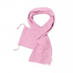 Foulard personnalisé en coton bio couleur rose