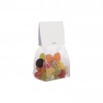 Sachet de bonbons gélifiés avec en-tête personnalisable 100g couleur transparent deuxième vue
