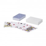 Jeu de 54 cartes classique à 2 jokers dans boîte en papier couleur blanc