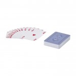 Jeu de 54 cartes classique à 2 jokers dans boîte en papier couleur blanc deuxième vue