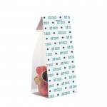 Sachet de bonbons gélifiés avec carton personnalisable 100g couleur transparent vue principale