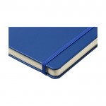 Carnet de notes à feuilles de couleur crème couleur bleu vue détail 1