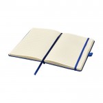 Carnet de notes à feuilles de couleur crème couleur bleu deuxième vue