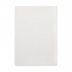 Carnet en papier-pierre imperméable B6 avec pages lignées couleur blanc deuxième vue arrière