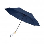 Parapluie manuel 8 panneaux pliable en polyester recyclé Ø96 couleur bleu marine