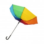 Parapluie personnalisé multicolore coupe-vent couleur multicolor troisième vue