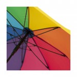 Parapluie personnalisé multicolore coupe-vent couleur multicolor quatrième vue