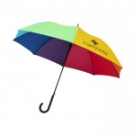 Parapluie personnalisé multicolore coupe-vent couleur multicolor avec logo