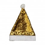 Original bonnet de Noël personnalisable couleur doré vue de devant