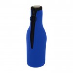 Housse pour bouteille en néoprène avec logo couleur bleu roi