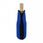 Housse pour bouteille de vin extensible couleur bleu roi quatrième vue