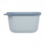 Grande lunch box multi-usage rectangulaire couleur bleu ciel deuxième vue latérale