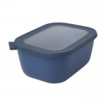 Grande lunch box multi-usage rectangulaire couleur bleu marine deuxième vue