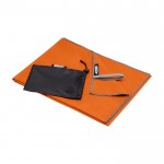 Serviette de sport ultralégère, polyester et nylon 200 g/m² couleur orange