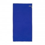 Serviette de sport ultralégère, polyester et nylon 200 g/m² couleur bleu roi deuxième vue frontale