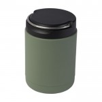 Lunch box isotherme, acier inoxydable recyclé, poignée 500ml couleur vert militaire