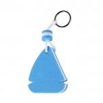 Porte-clés en mousse flottante personnalisé couleur bleu première vue