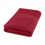 Serviette en coton 70x100 cm 450 g/m2 couleur rouge