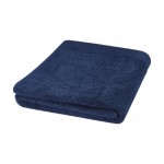 Serviette de grande taille en coton 550 g/m2 couleur bleu marine