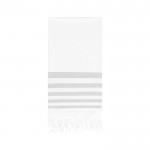 Paréo serviette bicolore en coton 180 g/m2 couleur gris